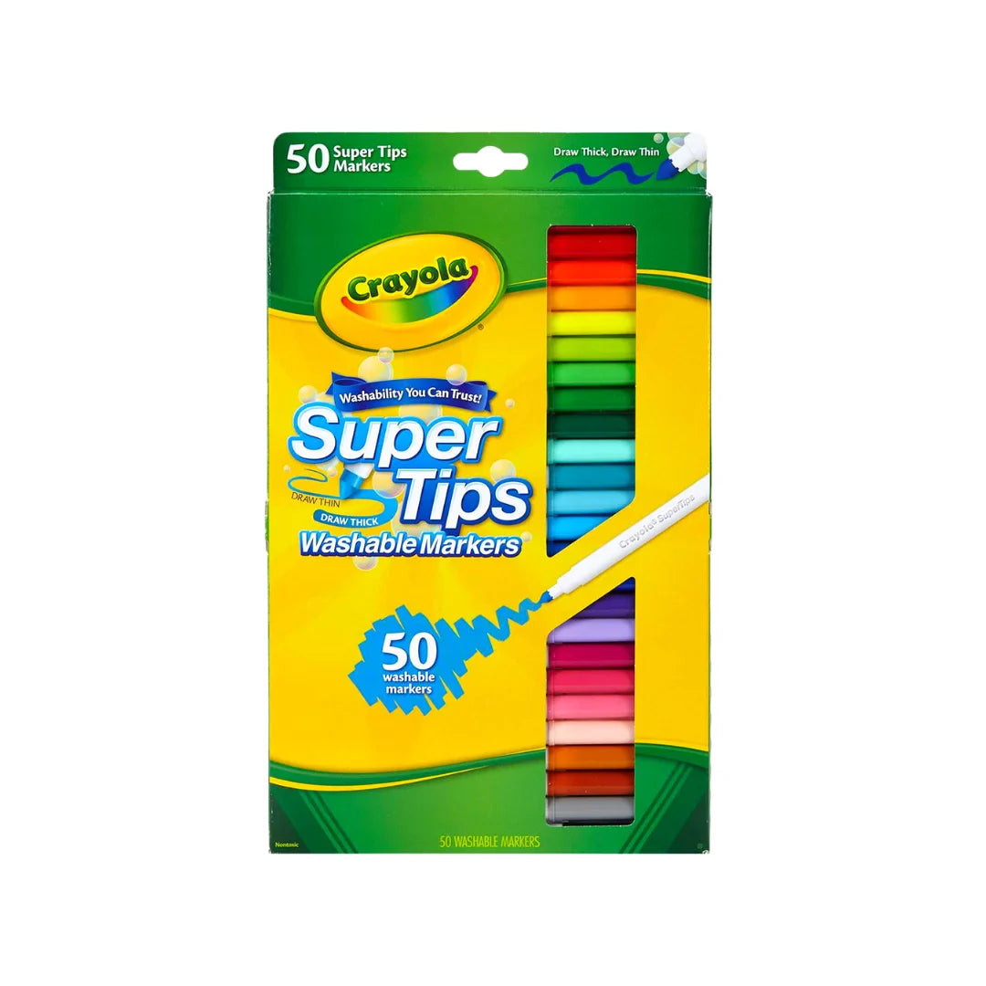 Plumón Crayola Super Tips C/50 Piezas