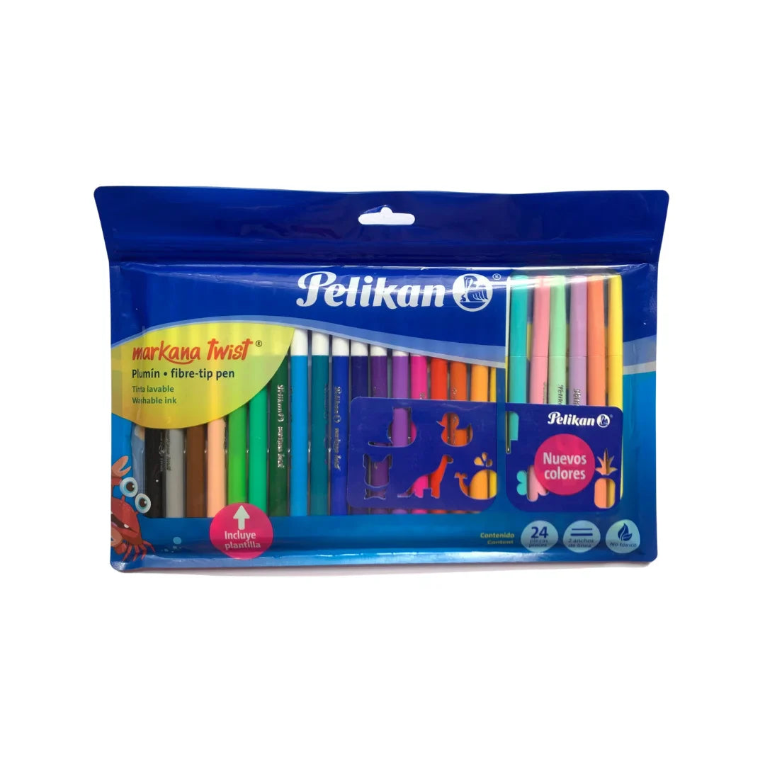 Plumines Pelikan Markana Twist C/24 Piezas