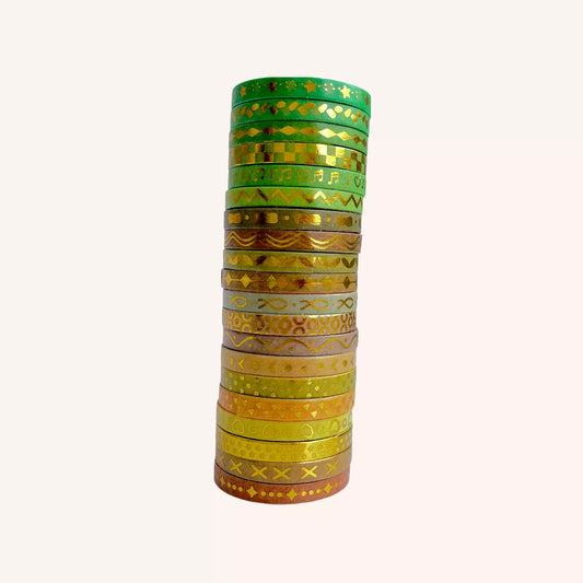 Washi Tape Bronzing 20 Rollos