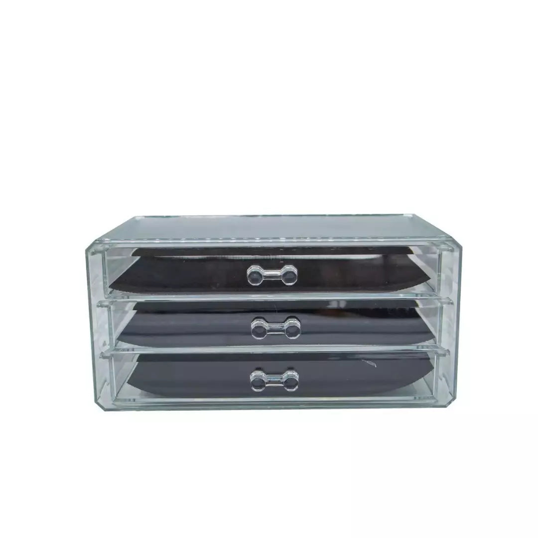 Organizador Acrílico 16 Espacios Básico + Cajonera 3 Espacios