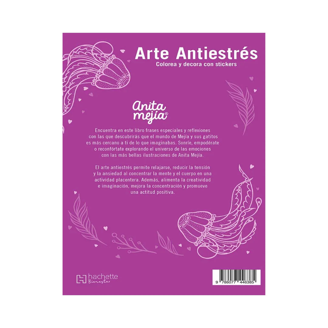 Libro Para Colorear Arte Antiestrés Anita Mejía