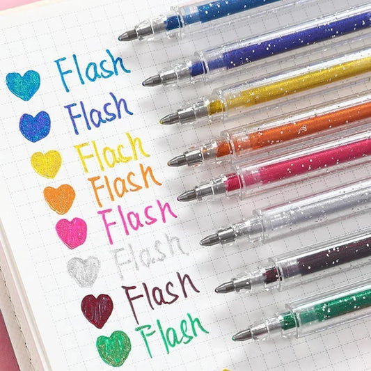 Plumas Jiandan Glitter 1.0 mm C/9 Piezas