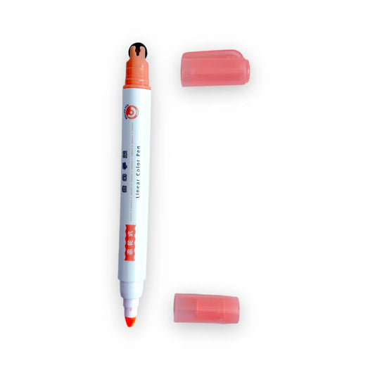 Plumones Babumi Doble Punta Sello + Glitter Gama Morada C/3 Piezas