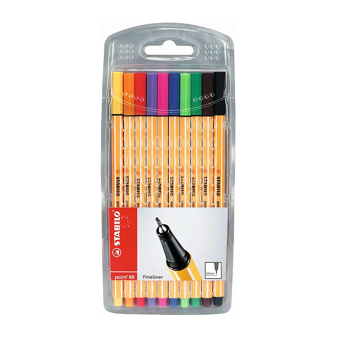Rotulador Stabilo Point 88 Color Básico C/10 Piezas