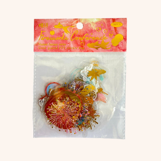 Stickers Fireworks Conference Gold-Plated C/30 Piezas