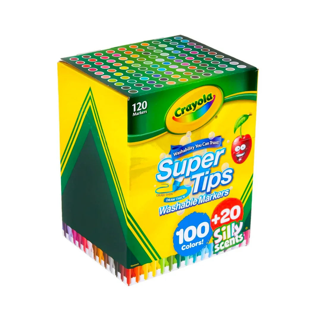Plumón Crayola Super Tips C/120 Piezas