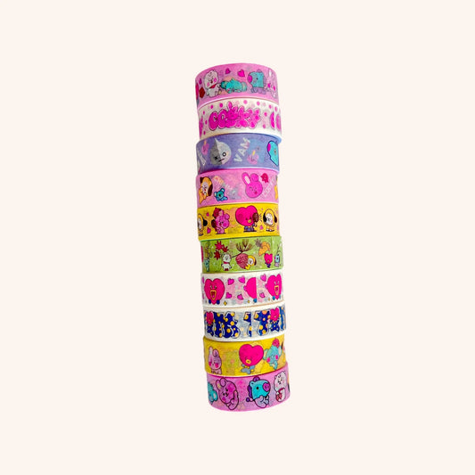 Washi Tape BT21 Caja C/10 Rollos