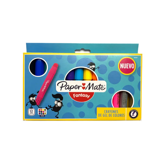 Gel Crayón Paper Mate Fantasy C/12 Piezas