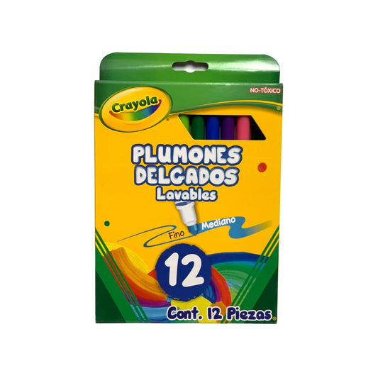 Plumón Crayola Super Tips C/12 Piezas