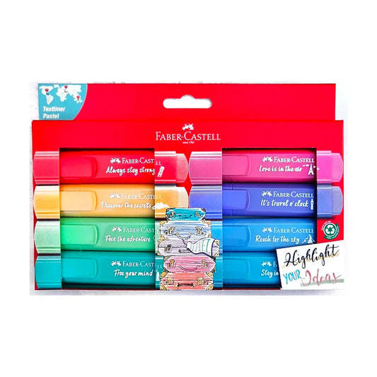 Marcatextos Faber Castell Pastel C/8 Piezas