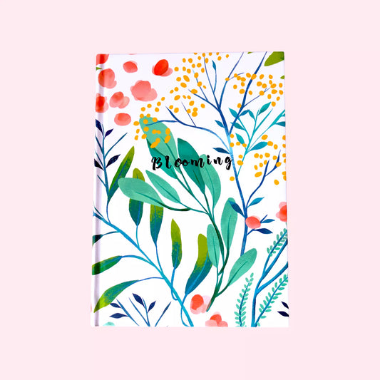 Libreta para Journaling Blooming Wishes C/3 Estilos de Hojas