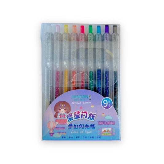 Plumas Jiandan Glitter 1.0 mm C/9 Piezas