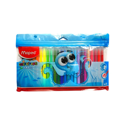 Plumones Maped Colorpeps Ocean C/24 Pzas