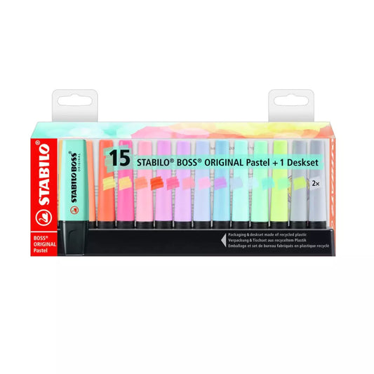 Marcatextos Stabilo Boss Original Pastel + 1 Deskjet