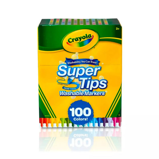 Plumón Crayola Super Tips C/100 Piezas