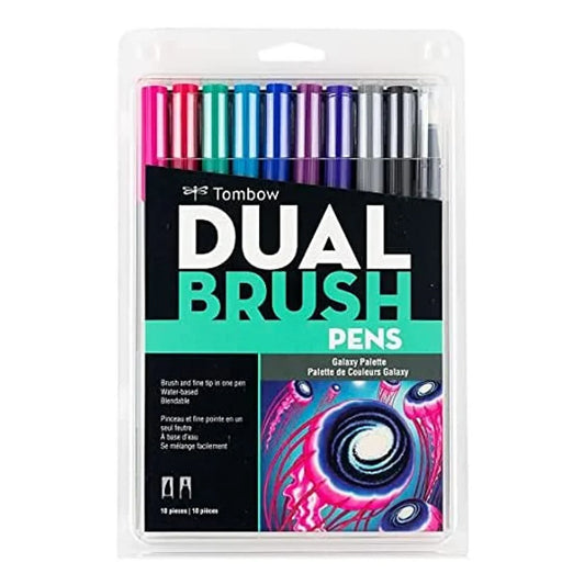 Plumones Tombow Dual Brush Galaxy Palette C/10 Piezas