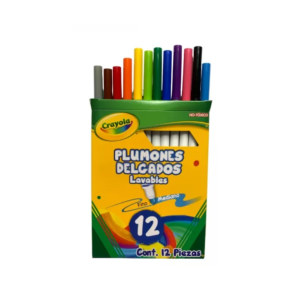Plumon Crayola Super Tips C/12 Piezas
