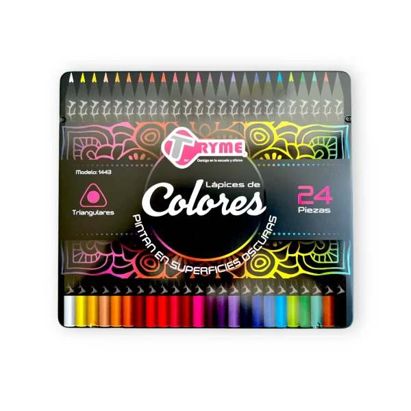 Colores Tryme Triangulares C:24 Piezas