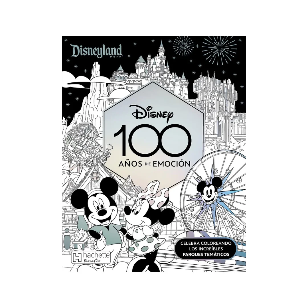 Libro Para Colorear Arte Antiestrés Disney 100 Años de Emociones - La Niña  de los Plumones