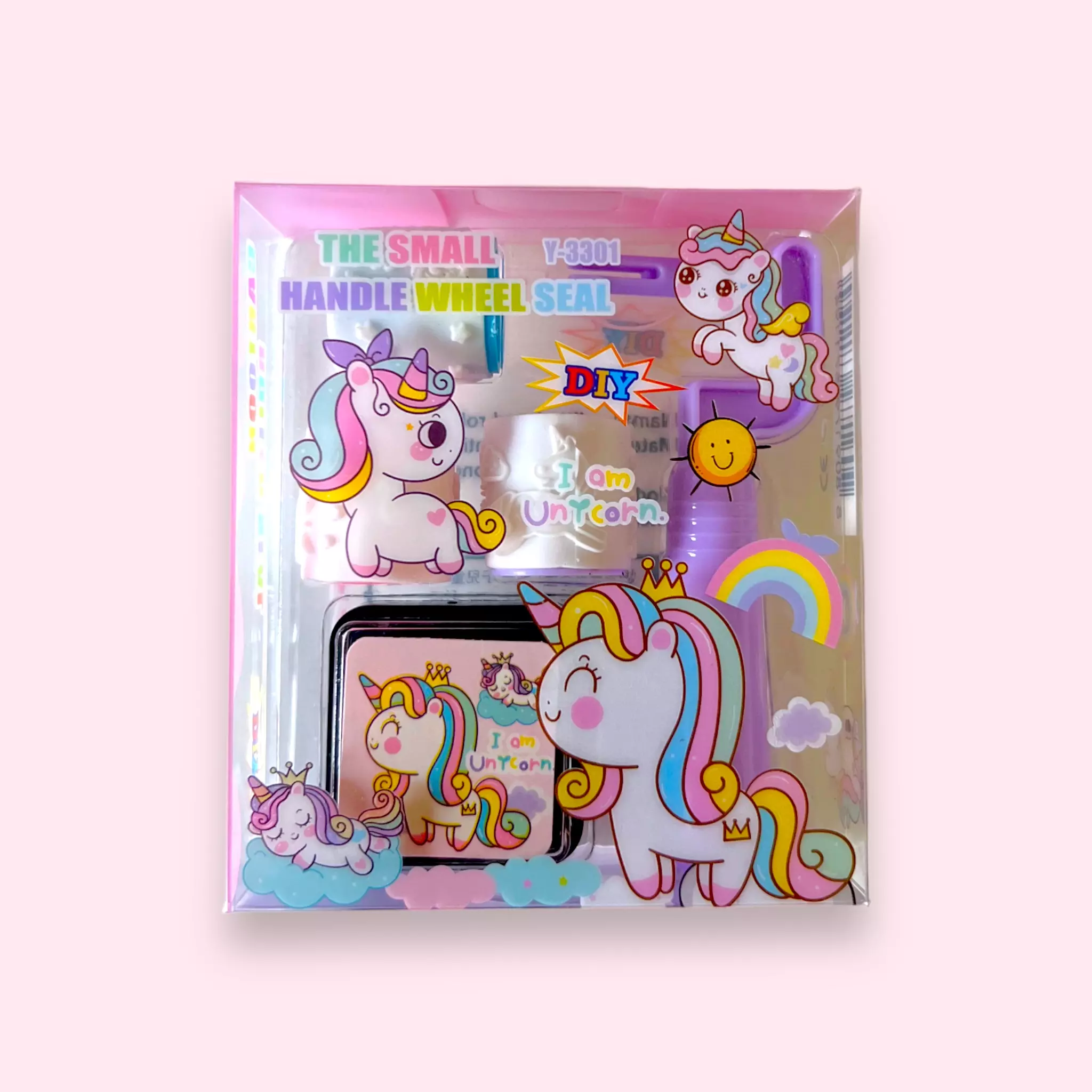 48 sellos de unicornio para niños, sellos de plástico de colores surtidos,  sellos de unicornio autoentintados para niños, tarjetas de Navidad, regalos